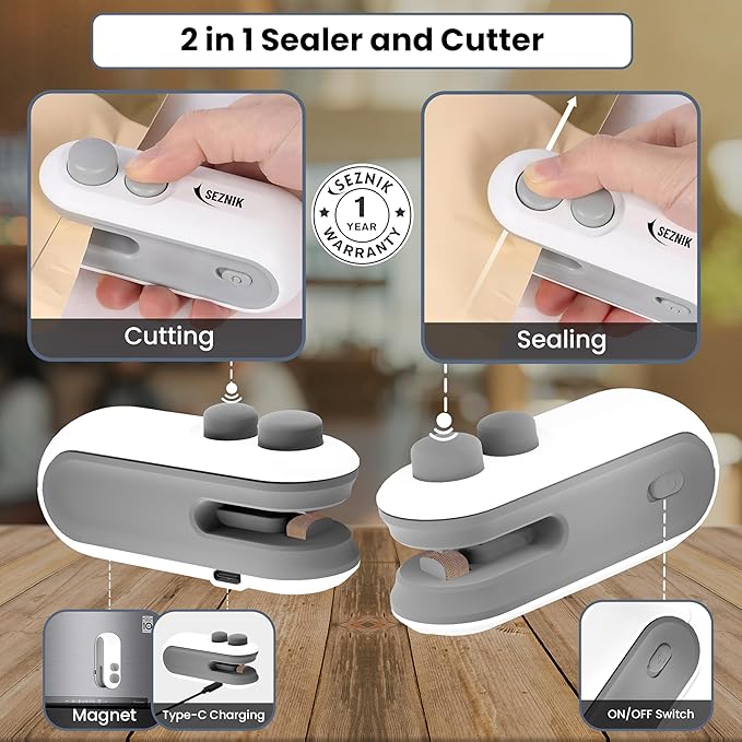 Mini Handheld Sealing Machine – Portable Heat Sealer for Food & Snacks