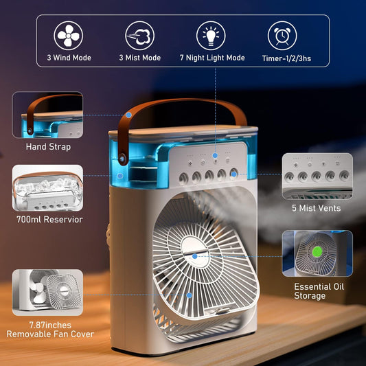 3 In 1 Portable Mini Air Cooler